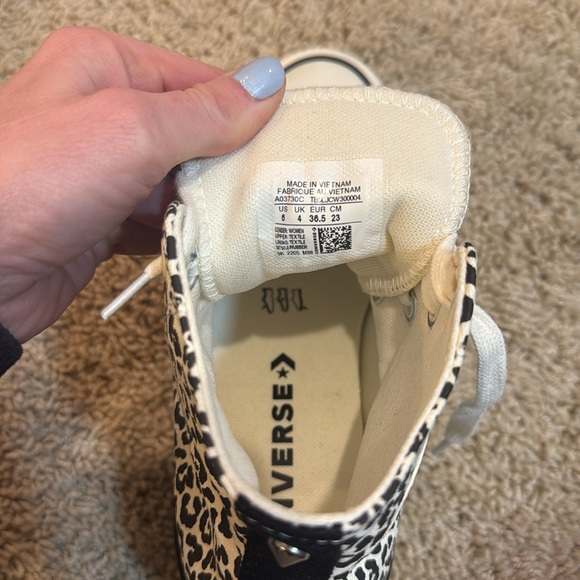NIB Converse All Star High Top Animal Print Sneakers - Picture 7 of 7